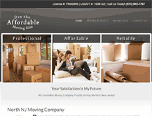 Tablet Screenshot of dantheaffordablemovingman.com